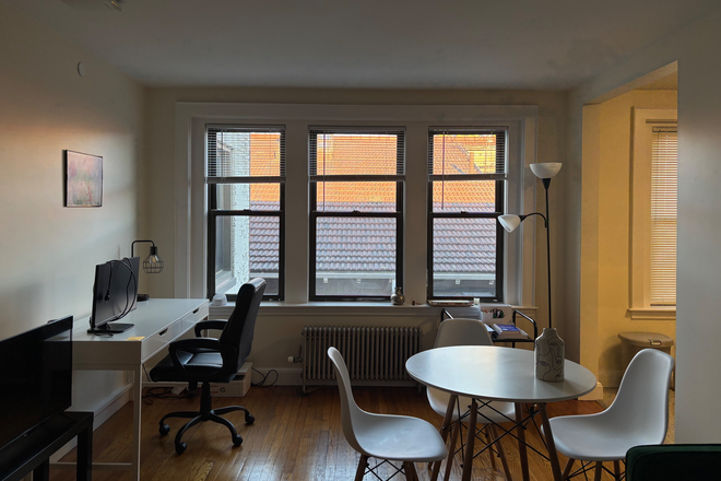 Living Room - Fully Furnished Harvard University Housing Sublet Across from Harvard Campus Apartments