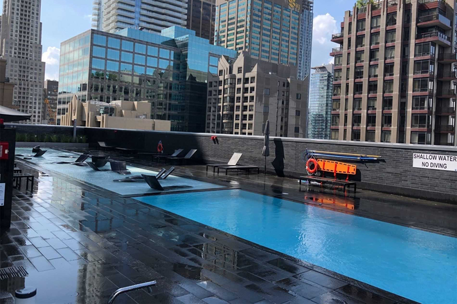 swimming pool - 2 bedrooms with balconies, fully furnished, within walking distance of the University of Toronto.