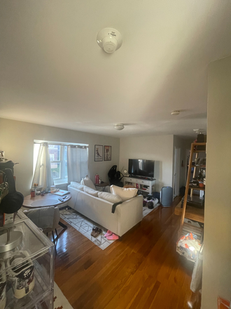 Living Room - AVAILABLE 9/1 - 1 Bedroom near Cleveland Circle Heat and Hot Water included!