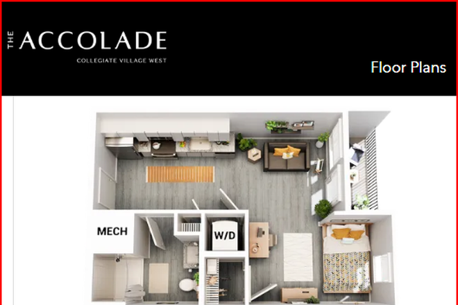 Floor plan - The Accolade Apartments