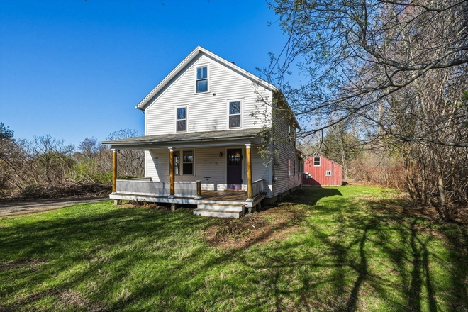 Street View - Quaint 1915 Farmhouse. Unfurnished 4 bedrooms, workshop/office, 2 baths. Close to bus route.