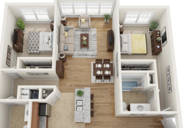Floor Plan - University Apartments