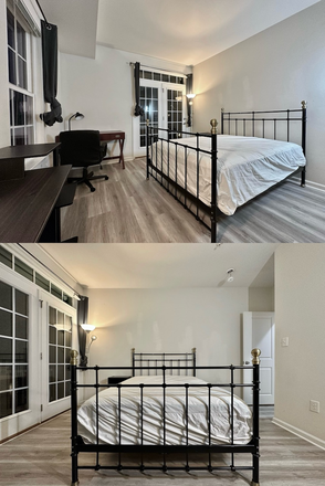 Bedroom All to Yourself with Doors to Deck - Private UMD Spacious Rental with Personal Balcony !! Available for FALL 2026-SPRING 2027