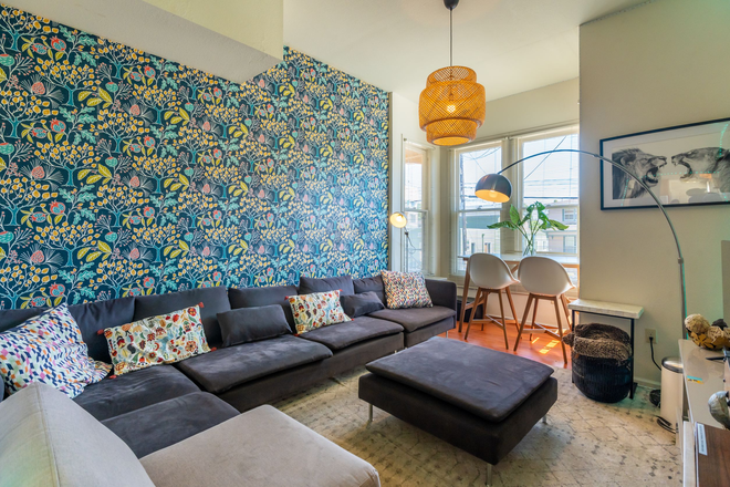 Living room (common area) - Berkeley Full Apartment Rental for up to 16 persons – $15,000 Monthly