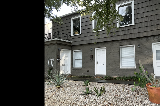 Front View - Partially Furnished Cape Cod style duplex on charming street near Rice - Utilities Included!