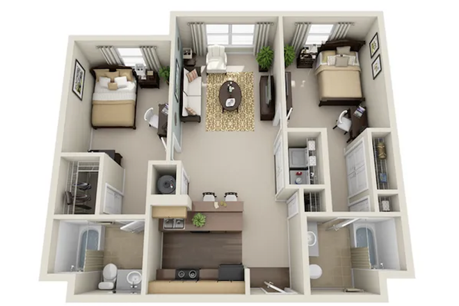 Floor Plan - Campus Crossings Briarcliff Apartments
