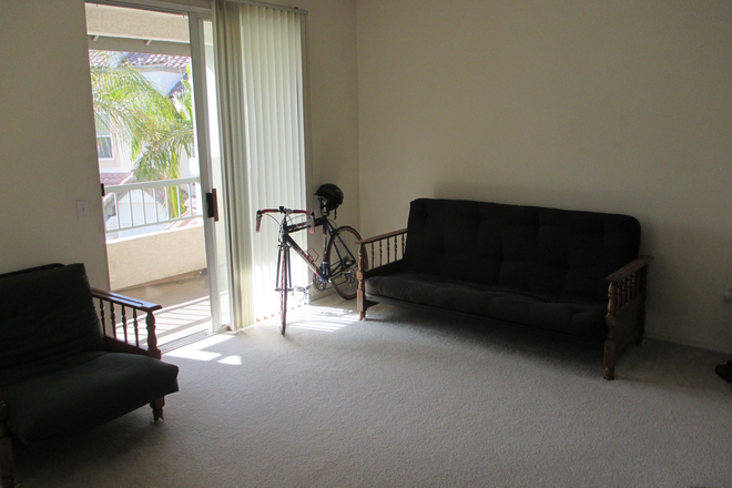 Living Room and Balcony - Mirabella Condominium: Furnished Room with Private Bath