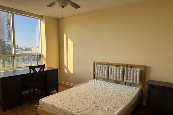 Master bedroom - 2 Furnished Bedroom for Rent(Female only), Female student residence, near Scarborough Town Centre