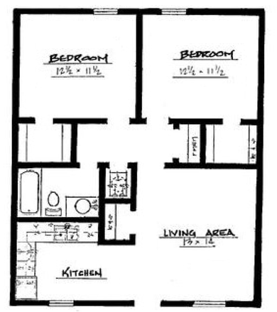 Floor Plan - Eagle's Nest Apartments