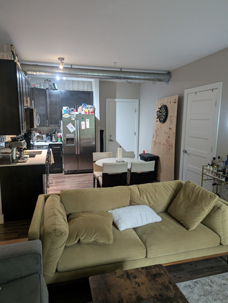 shared living room/kitchen - Gaslamp Apartments