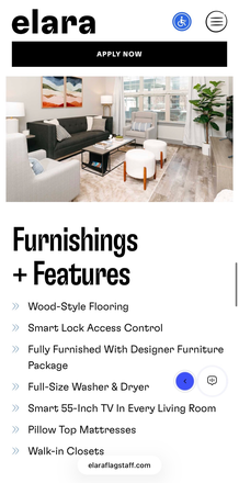 Living Room - Elara At The Sawmill Apartments