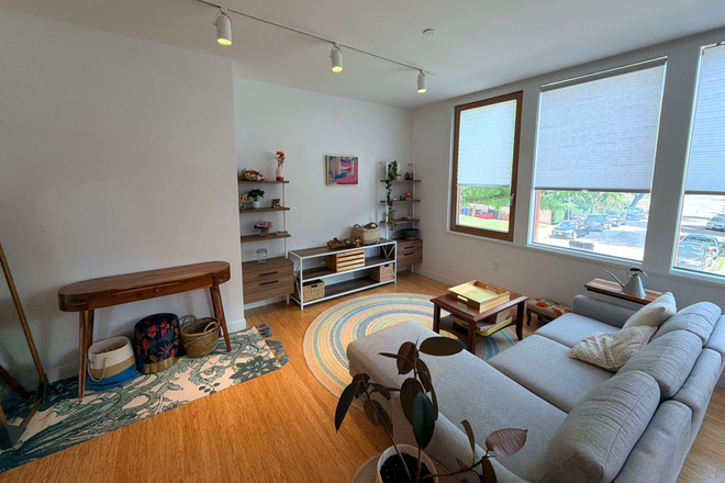 living area - Bright and Modern 3/2 Walkable to Red LIne - Parking, W/D, Dishwasher, AC (internet included w/ rent
