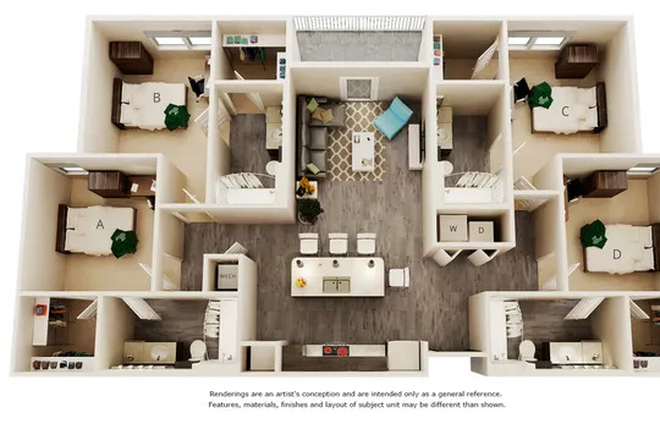 Floor Plan - IQ Luxury Apartments