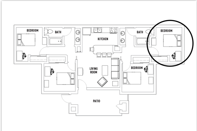 4B2B Private bedroom and Shared bathroom - Summer Sublease: VDC Private Room and Shared Bath
