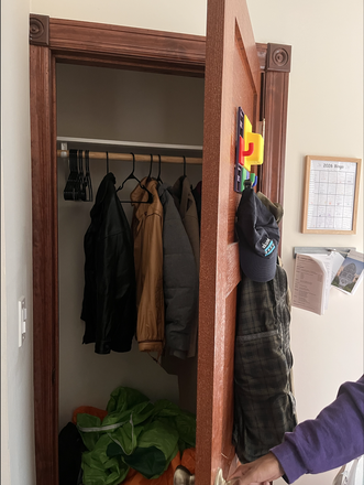 Closet (check video for better view) - 1920 Maple Avenue Room #1, Single Room in 5 bedroom house near campus