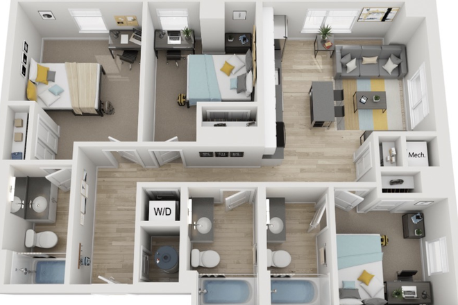 Model Unit - Parc View at the Commonwealth Apartments