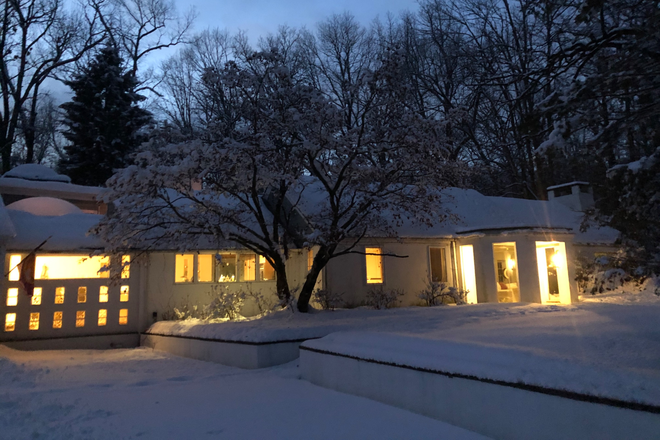 Evening view of the house - Furnished room w/private entrance-Cherry Hill Rd-Princeton