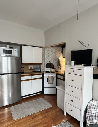 living - COZY STUDIO WITH HEAT/HOT WATER INCLUDED, NO BROKER FEE! 9/1/26!
