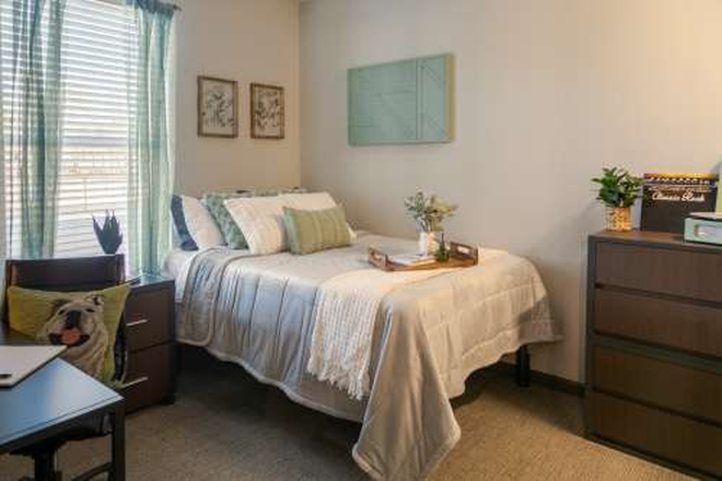 Bedroom - Collegeview Apartments, near campus and cotton district