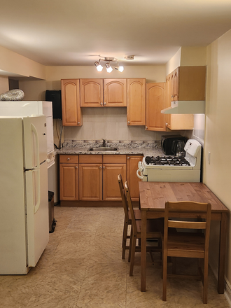 Kitchen - 1 Furnished Bedroom steps from Broadview TTC, internet, laundry, utilities included.