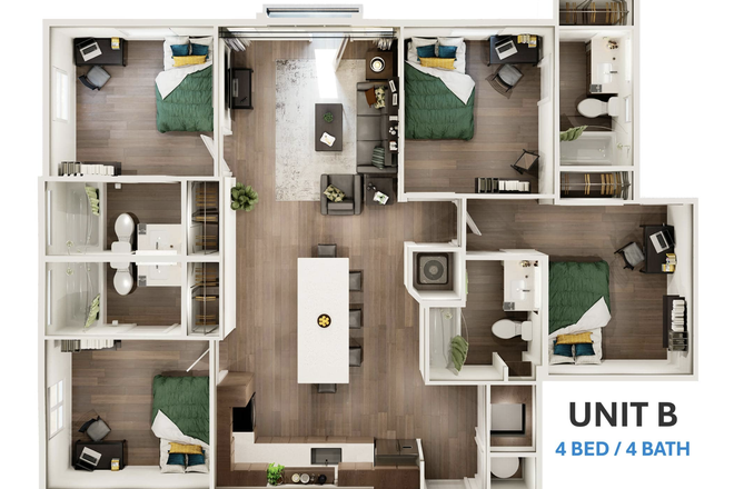 Unit Layout - The Nest on Dryden