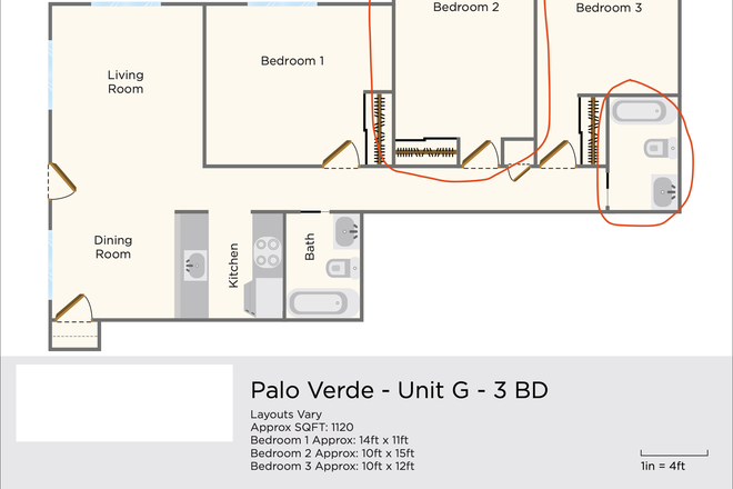 Floor Plan; yours would be bedroom B and using the second bathroom - Graduate Housing On Campus; Sublet. Graduate Students only. Male only.