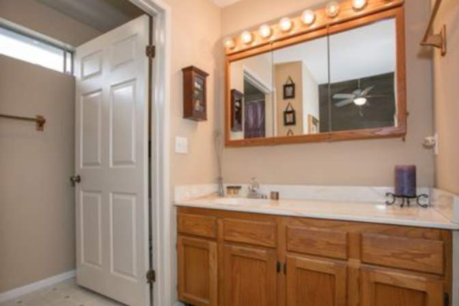 Sink vanity with cabinets - Spacious Bedroom with Private Bathroom, Vaulted Ceiling, Walk-in Closet, ~280 sq ft!! Condo