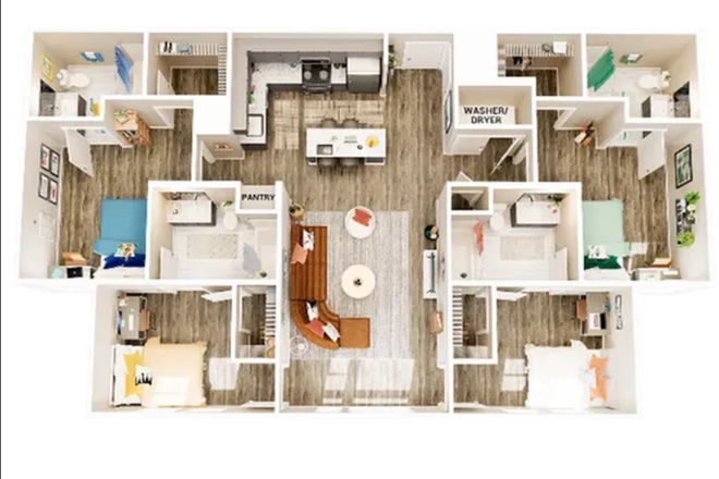 D1 floor plan - D1 Private Room at the Union at a rate of $1155