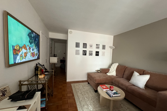 Living room - Turnkey Furnished Studio in Doorman Murray Hill Building — 6+ Month Lease Apartments