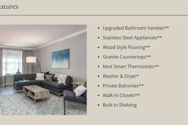 Features - Arden Villas Apartments