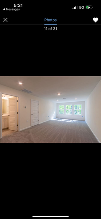 This is the top floor bedroom available - Townhome at Hampton Place, Morrisville, 20 to 25 minutes from NCSU.