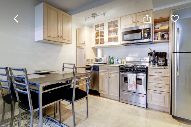 Kitchen/dining - Elegant 2BR Georgetown Garden Apartment with Private Entrance