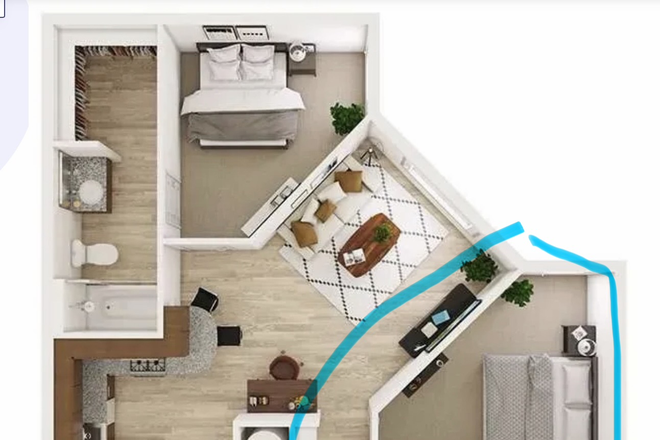 2x2 floorplan - Northpoint Crossing