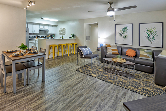 Living Room/Dining room - Mercury 3100 private bathroom and bedroom