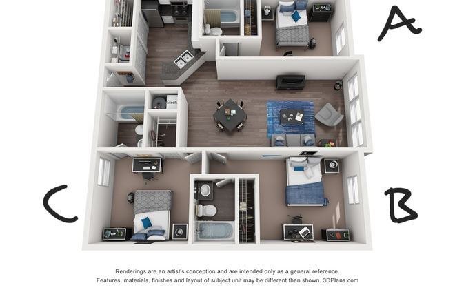Unit - The Landings at Bivens Arm Apartments