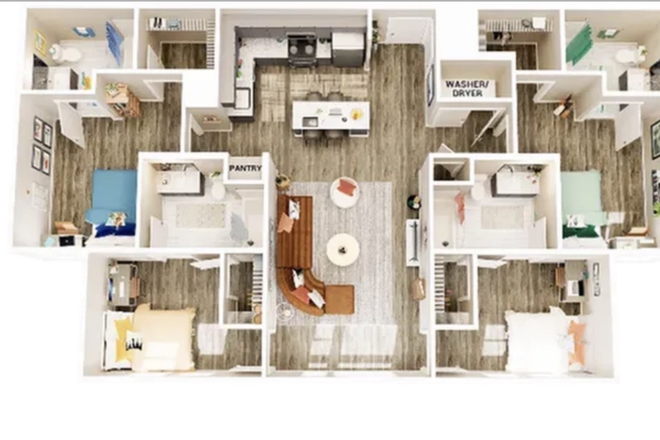 Floor plan of the apartment - The Union Apartments