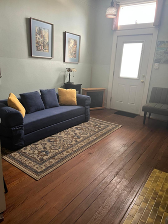 Living with new sofa and chair - One person only: Near TU/Loyola Furnished 2-room studio w/utilities paid private entry upstairs back