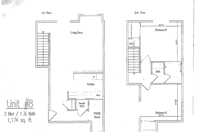 Layout - 2 Bed/1.5 Bath
