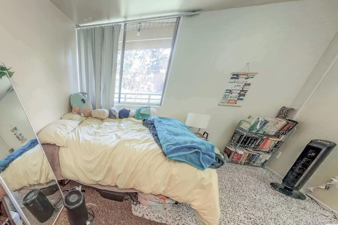 bedroom with lighting and full furnishing - August-September full one-bedroom
