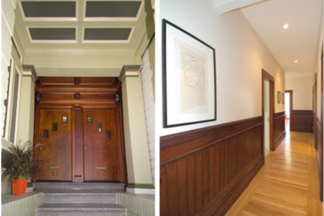 Private entrance and front hall - USF Student Co-housing Furnished Sublet - Sem 1 26/27 - Redone Victorian Steps to