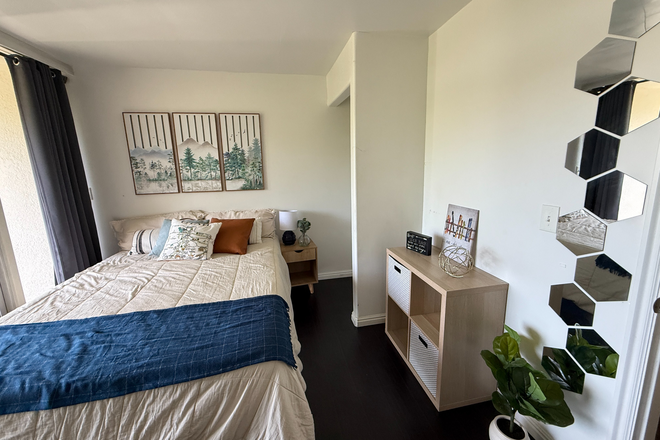 Bedroom - Spacious Modern-Style Furnished Private Guy Room Floor to Ceiling windows - 3 block from U campus Apartments