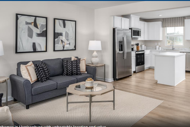 Living room/Kitchen (furniture will be different) - ONE ROOM LEFT – Brand‑New Townhouse (Boulder Ridge Community) Female JMU Students