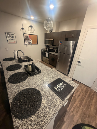 Kitchen - Blue Haus Apartments