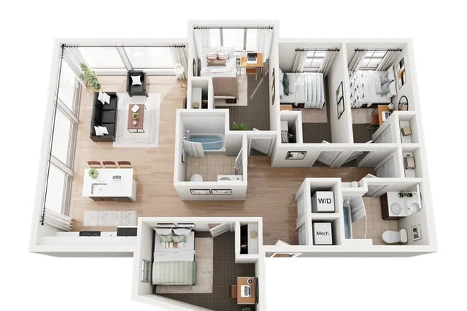 Floorplan - Rambler College Park South Apartments