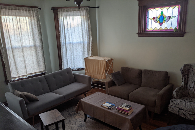 Living Room - UNFURNISHED - Spacious, Sunlit Room in Charming 3BR Near Harvard SEAS & HBS Apartments