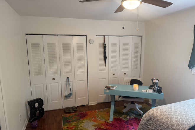Bedroom with extended closets - Beautiful Condo, walk and bike everywhere!