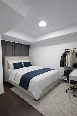 Bedroom - Private Room in Co-Living Unit – 115 Blue Jays Way, Toronto
