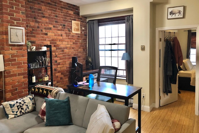 LIVING ROOM - NO BROKER FEE! SPACIOUS AND UPDATED BACK BAY ONE BDRM APT AT 160 SAINT BOTOLPH ST. AVAILABLE 10/1/26