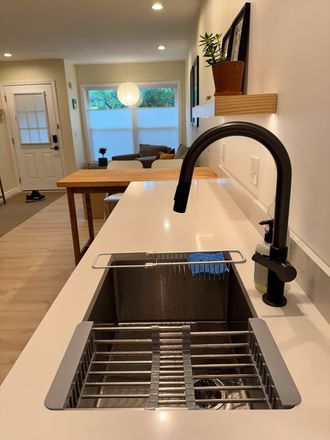 View from kitchen - One Bedroom Townhome, Fully Furnished, All Utilities, Parking, Flexible Lease