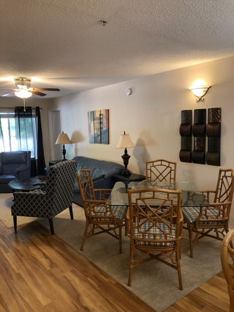 Common area, dining and living room - maisonNC --- Fully Furnished minutes away from Wolfline and Shopping